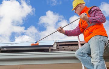 Quarterbank soft wash roof cleaning